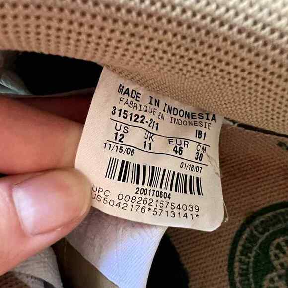 Nike Air Force 1 XXV 07 Mens 12 Shoe 315122 211 White Green Gold Cloverdale Park - Picture 10 of 10